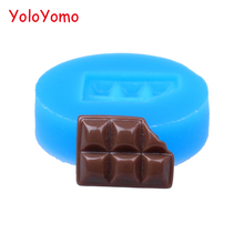 K029YL 16.7mm Bitten Chocolate Flexible Silicone Mold - Miniature Food Cupcake Topper, Fondant, Baking Tools, Resin Polymer Clay 2024 - buy cheap