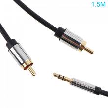 DiGiYes AUX Cable 3.5mm Male to 2RCA Male Stereo Audio Adapter Cable Gold Plated for Smartphones / MP3 / Tablets / Home Theater 2024 - buy cheap