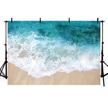 Фото фон на виниловой основе для летних каникул с изображением моря пляжа для детей на день рождения вечерние фоны для фотостудии 2024 - купить недорого