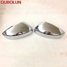 OUBOLUN Car Exterior Styling Accessories 2pcs For Mazda CX-5 CX5 2017 2018 ABS Chrome Glossy Rearview Mirror Cover Trim 2024 - buy cheap