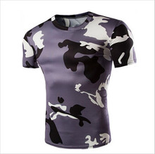 Camiseta informal de camuflaje militar para hombre, Camisa de algodón de combate táctico del ejército, camisetas de moda de camuflaje deportivo militar, 2016 2024 - compra barato
