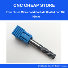 3PCS 6MM SHK D6*6*15*50 HRC55 4 Flutes tungsten solid carbide end mill Milling cutter bit  CNC Router machine cutting tool 2024 - buy cheap