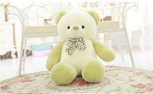 lovely new plush Teddy bear toy stuffed light green teddy bear with bow birthday gift about 80cm 2024 - buy cheap