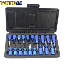 19pc Universal Terminal Release Tool Set Plug Type Connector Remover Kit 2024 - buy cheap