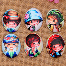 13*18/18*25/30*40mm Cute child pattern ellipse Handmade Photo Glass Cabochons & Glass Dome Cover Pendant Cameo Settings 2024 - buy cheap