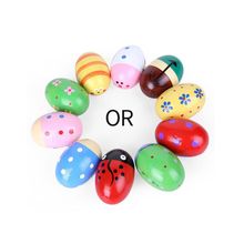 Wood Sand Eggs Easter Percussion Musical Instruments Kids Early Educational Toys Children Intelligence Development Gift 'zt 2024 - buy cheap