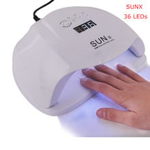 SUNX 48W 54W Nail Dryer UV LED Nail Lamp Gel Polish Curing Lamp with Bottom 30s/60s Timer LCD Display Lamp for Nail Dryer 2024 - buy cheap