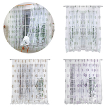 Tulle Sheer Curtain For Living Room Flower Ball  Kitchen Voile Sheer Curtains Bedroom Curtains Home Decor 2024 - buy cheap
