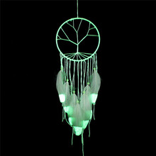 Fashion Gift India Fluorescence Dreamcatcher Noctilucous Wind Chimes & Hanging Pendant Dream Catcher Regalo 2024 - buy cheap