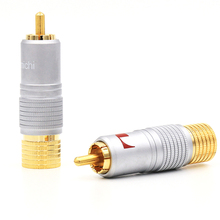Nakamichi RCA Plug Audio Cable Connector 24K Glod plated+ shipping free +100% new 2024 - buy cheap