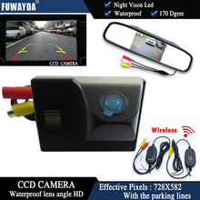 FUWAYDA Wireless CCD Chip Car Rear View Camera for TOYOTA Land Cruiser LC 100 120 4500 4700+4.3 Inch rearview Mirror Monitor HD 2024 - buy cheap