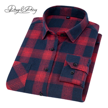 DAVYDAISY 2019 New Autumn Men Flannel Shirts Plaid Shirt Men Long Sleeved Comfortable Causal Shirts Men Brand Clothing DS-259 2024 - buy cheap