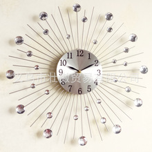 12 inch europe iron clocks living room study office decoration modern wall clock personality mute clock 2024 - buy cheap