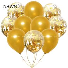 10pcs/lot  Rose Gold Champagne Holiday Parties Sequins 12 Inch Confetti Balloon Wedding Party Birthday Decorations Air Balls 2024 - buy cheap