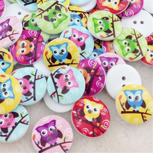 Lovely Christmas White Print Owl Tower  Theme Sewing Buttons For Kid's Gift Craft Decoration WB49 2024 - buy cheap