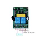 Módulo de controle remoto sem fio AC110-220V 2ch, interruptor inteligente 315/433mhz com módulo de rádio e transmissor de relé - foto 2026