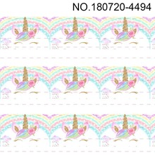 10yards -different sizes -Unicorn Grosgrain ribbon - glitter unicorn/animal unicorn/cute unicorn printed ribbon 2024 - buy cheap