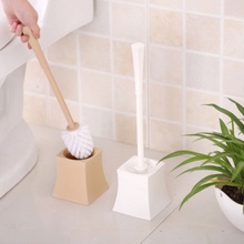Escova vaso sanitário macia, conjunto poderoso para limpeza criativa com base quadrada 2024 - compre barato