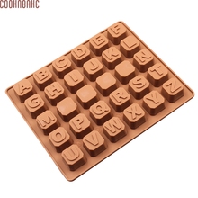 COOKNBAKE DIY силиконовая форма для шоколадного ледяного кубика украшения торта с буквами дизайн пространства 2024 - купить недорого