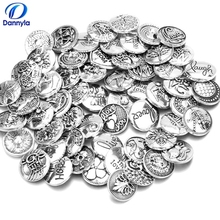 Botón a presión de diferentes monedas con bonitos patrones, compatible con DIY, pulsera de 18mm, collar, joyería, LSSN730-734 2024 - compra barato