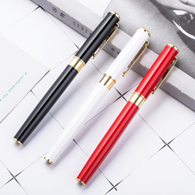 16pcs High-end metal ballpoint pen 0.5 mm black white red gold clip office business writing ball pen gift stationery 2024 - buy cheap