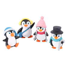 DIY Crafts Mini Winter Penguin Miniature Figurine Christmas Figures For Home Garden Cute Decoration 4pcs/set 2024 - buy cheap