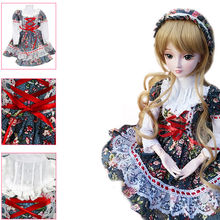 [wamami] W01# Flower Prints Dress/Outfit/Clothes 1/3 SD AOD DZ BJD Dollfie 2024 - buy cheap