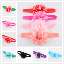 Hot New Arrivals 21 Cores 42 pçs/lote 3D Chiffon Flores Bandanas Com Linhas de Prata Para Crianças Cabelo Acessórios Beleza DIY FDA18 2024 - compre barato