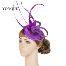 Women Fashion Sinamay Kentucky Fascinator Hair Accessories Headbands Ladies Headpiece Wedding Millinery Birthday Hat XMF402 2024 - buy cheap