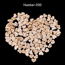 200 Uds. MR./MRS. Confeti de mesa de corazón de madera, decoración artesanal para fiesta de boda, bricolaje 2024 - compra barato