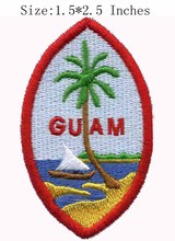 Guam Territory Seal 1.5" wide embroidery patch  for island/the boat/surfing 2024 - buy cheap