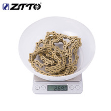 MTB 9Speed Golden SLR Chain 9s 27 s Mountain Bike Road Bicycle ultralight Parts Durable Gold for Parts K7 System ZTTO 2024 - buy cheap