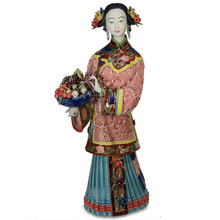 Estátua de cerâmica antiga chinesa, personalidade, moderna, simples, decoração de sala de estar, artesanato de porcelana clássica x1779 2024 - compre barato