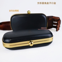 19*9.5cm  Golden Hardware Frame Handle Case  Dinner Handbag Parts Obag O Bag Handles Accessories Asas Para Bolso Purse Frame 2024 - buy cheap