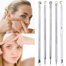 5PCS/set Face Skin Care Stainless Steel Blackhead Blemish Acne Pimple Extractor Remover Kit Tool Cleanser Beauty 2024 - buy cheap