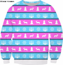 PLstar Cosmos Christmas tree Sweatshirt new style wapiti Man Women fashion Marry Christams hoodies tops drop shipping 2024 - buy cheap
