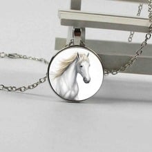 Best selling new horse unicorn pendant necklace necklace 2018 fashion 50cm chain horse necklace men and women horse jewelry 2024 - buy cheap