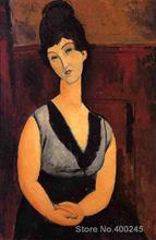 Conjunto de confeitar amdeo modigliani, pintura a óleo sobre tela pintada à mão de alta qualidade 2024 - compre barato