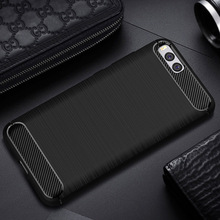 Kolpler caso macio para xiaomi mi6 m6 caso silicone capa traseira de fibra carbono textura tpu pára-choques para xiaomi mi6 caso protetor 2024 - compre barato