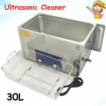 30L Jewelry Ultrasonic Cleaner 600W Stainless Steel Watches Cleaning Appliance with Mesh Basket PS-100 2024 - buy cheap