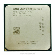 Процессор AMD APU A10 6700 APU A10 6700K 3,7 ГГц четырехъядерный процессор AD6700OKA44HL разъем FM2 2024 - купить недорого