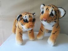 simulation tiger plush toy yellow standing tiger soft doll baby toy birthdat gift w2091 2024 - buy cheap