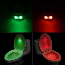 LED Toilet Night Light PIR Motion Sensor Activated Backlight For Toilet Bowl Bathroom Red&Green Color Sensor Light Nightlight 2024 - buy cheap