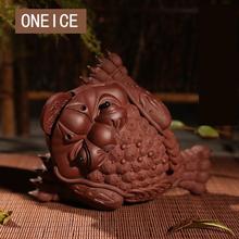 Yixing Tea Play Tea Pet Special Explosion  Clay Teapet Gold Toad Tea Tray Table Accessories Decoration 2024 - buy cheap
