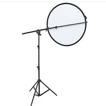 Photo Studio Reflector Holder Bracket Swivel Head Collapsible Reflector Disc Arm Support Aluminium 66-170cm With 2M Light Stand 2024 - buy cheap