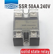50AA SSR input 90-250V AC load 12-240V AC single phase AC solid state relay 2024 - buy cheap