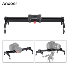 Andoer-sistema estabilizador para câmeras, trilho deslizante de alumínio, 40cm, para nikon, canon, sony, dslr, câmera de vídeo, filmadora dv 2024 - compre barato