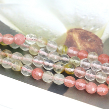 6mm Faceted pink multicolor watermelon tourmaline loose beads 15inches DIY fit women jewelry making gift wholesale and retail 2024 - buy cheap