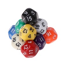 10 pces 16 dados d16 dados poliédricos para jogos de mesa whosale & dropship 2024 - compre barato