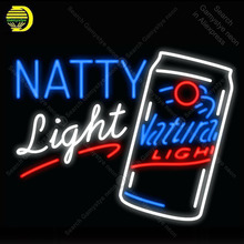 Natty Light Logo Neon sign Natural Glass Tube Bulb Light icons light Lamps Store display Signboard Handmade neon light for room 2024 - buy cheap